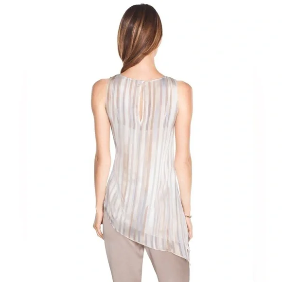 WHBM Watercolor Stripe Tunic Size Medium - Picture 3 of 10